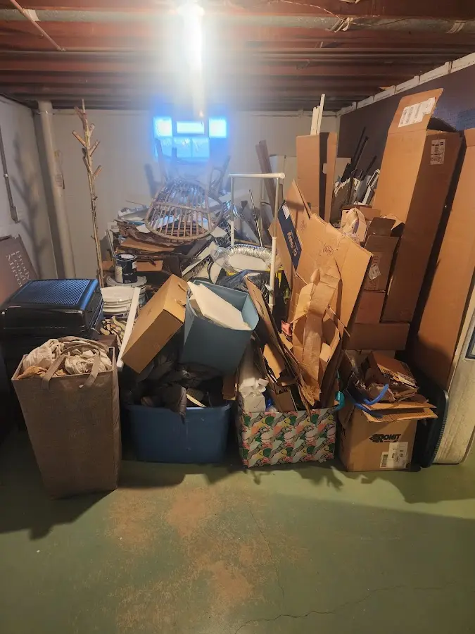 Roll-off dumpster container at job site for Yard Waste Dumpster Rental in Great Falls